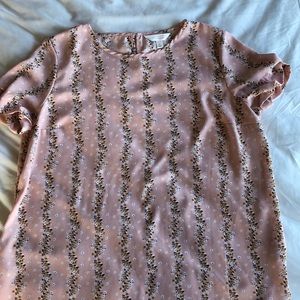 Lauren Conrad floral pink cottage core shirt-Large